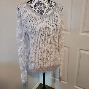 Lou & Grey open knit scoop neck sweater‎